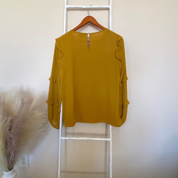 CECE Blouse in Ochre Yellow Size M - Picture 6 of 6